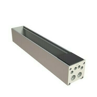 Základna hliníková SIMON KFC206/14, Ofiblok Compact, 6M K45, kryt, graf. zásl., hliník/šedá grafit