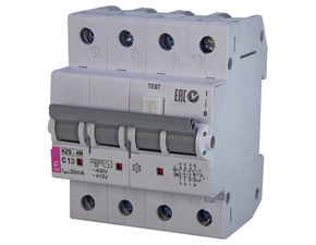 Chránič kombinovaný ETI 002174023 Proud. chránič s nadpr. ochran. KZS-4M 3p+N AC C13/0.03