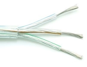 Kabel audio TEKABEN 100, 3 x 1,00 mm, průhledná, 100 m