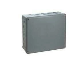 SCHN ENN05099 Mureva - instalační krabice IP55 325 x 275 x 120, RAL 7035, předlis. ISO průchodky