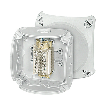 HEN RK 0207 T Krabicová rozvodka s 7x řadovou svorkou 2,5mm2, IP 66