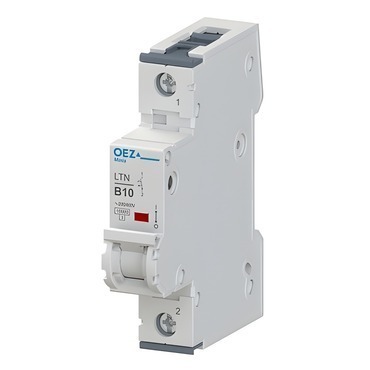 Jistič jednopólový  OEZ:41638 LTN-10B-1, In 10 A, Ue AC 230/400 V / DC 72 V, char. B, 1pól