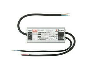LED driver napěťový MEAN WELL HLG-60H-24B, 60 W, DC 24V/2,5A, IP67, kovové provedení, 1-10V a PWM