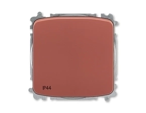 Ovládač přepínací ABB Tango 3559A-A86940 R2, řazení 6/0, vřesová červená, s krytem, IP44, bezšr. sv.