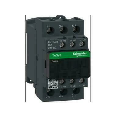 SCHN LC1D38BD Stykač 38A 1"Z" +1"V" 24V DC, cívka s rozšíř.rozsahem a odruš.modulem RP 0,65kč/ks