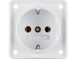 HAG 941852502 Zásuvka, schuko, šroub. svorky, Integro přístroje, bílá, mat