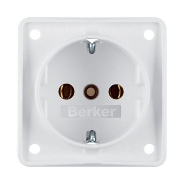 HAG 941852502 Zásuvka, schuko, šroub. svorky, Integro přístroje, bílá, mat