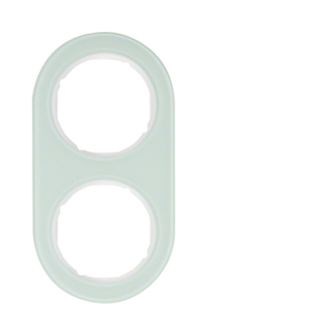 HAG 10122009 Rámeček 2-násobný, Serie R.classic, sklo, bílá