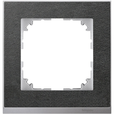 SCHN MTN4010-3669 Merten - Rámeček jednonásobný M-Pure Decor, Slate/Aluminium