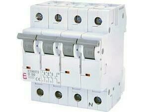 Jistič čtyřpolový ETI 002165521, ETIMAT 6 3p+N D50