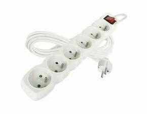 Kabel prodlužovací EMOS P1613, 6Z 3M S VYP.