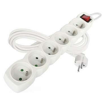 Kabel prodlužovací EMOS P1613, 6Z 3M S VYP.