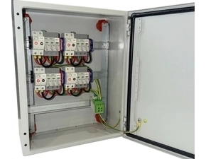 4 stringový rozvaděč Argos FVE_ARGOS_PV4_T1+T2, Oceloplechová skříň, 500x400x200, IP66