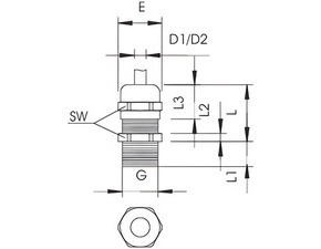 V-TEC L PG9 MS Kabelová vývodka