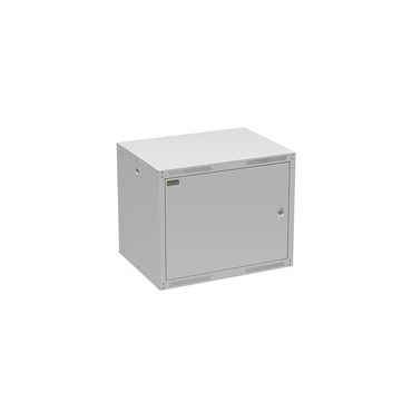 Rozvaděč nástěnný SOLARIX GrandND-9U-645-21-G, 19", 9U, RAL 7035, 600x450 mm, plechové dveře