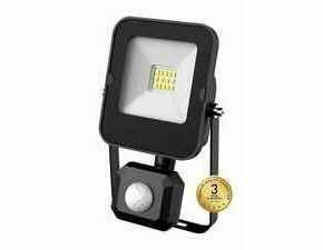 Reflektor LED GREENLUX ALFA PIR SMD 10W , senzor, IP65, neutrální bílá, černá