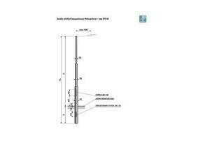 STB 8 - B stožár silniční třístupňový