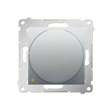 Stmívač pro stm. LED SIMON 54 DS9L2.01/43, ot. stm., tlač. sp., 5-215W, 4 vodič., stříbrná metalíza