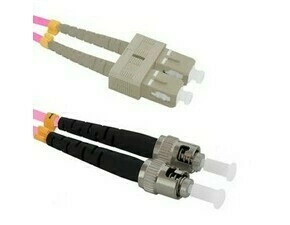Patch kabel WIREX PO5DSTSC10OM4, ST/UPC-SC/UPC, Multimode, 50/125, Duplex, OM4, 10 m