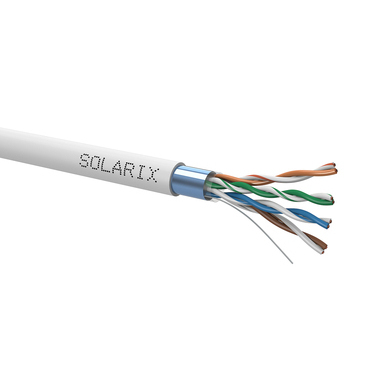 Kabel datový SOLARIX SXKD-5E-FTP-PVC, CAT5E, FTP, PVC, Eca, 500m, šedý
