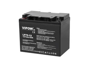 Baterie olověná VIPOW BAT0224, 12V, 75Ah