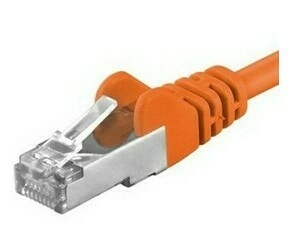 TELEX KRP-sp6asftp002E Premiumcord Patch kabel CAT6a S-FTP, RJ45-RJ45, AWG 26/7 0,25m oranžová