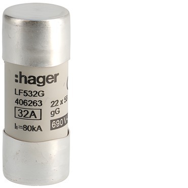 HAG LF532G Pojistka válcová, velikost 22x58, 32A gG, 690V AC