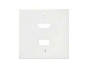 Kryt zásuvky HDMI SIMON 10001095-230,+USB, bílá matná