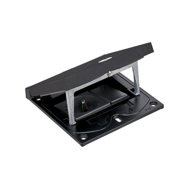 SIMON KFH110/74 Vklad krabice podlahové ocelové KGT, 1 zásuvka silová K45 (typ F) a 1 záslepka K45/2