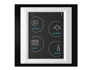 ELKO RFTW-ABL-BAL-CIV RF Touch-W_ černá/hliníková/sl.kost Ovládací dotyková jednotka - montáž na zeď