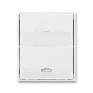 Kryt zásuvky ABB Element 5013E-A00213 03, bílá/bílá, telefonní, jednonás.(pro 5013U)