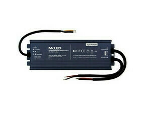LED driver napěťový MC LED 400W, DC 12V/33,33A, IP67, hliníkové provedení