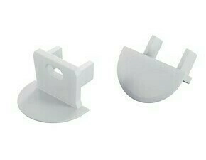 Koncovka profilu GREENLUX EC-PROFIL AXIN WHITE WITH HOLE  (12-1551-00)