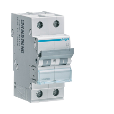 Jistič dvoupolový HAGER MCN250 2 pól. 50A, char.C, 6 kA