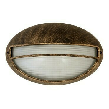 Venkovní nástěnné svítidlo Hektor antická zlatá E27 1×100W RABALUX 8496