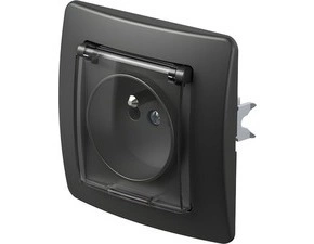 TEM VE41BT-U ZÁSUVKA FRANCOUZSKÁ+KRYT 2P+E 16A 250V~