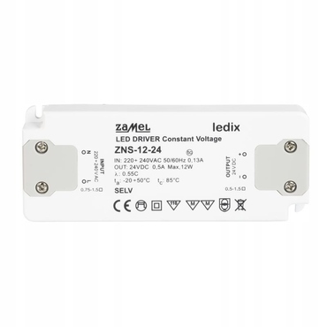Zdroj napájecí ZAMEL LEDIX LED 12W, 24V
