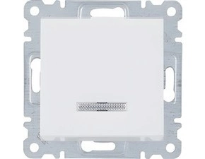 HAG WL0210 Vypínač s podsvětlením řazení 1- bílá, Lumina