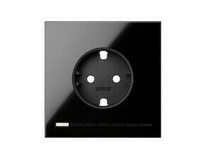 Sestava 1 násobná iO: 1 zásuvka Schuko, černá