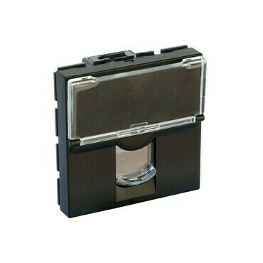 LEG 079164L MOSN 1XRJ45 UTP C6 2M ČER MAT