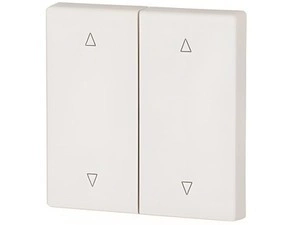 EATON 147617 CWIZ-02/21 Kryt RF tlačítka 2x1/2 55x55mm, Nahoru-dolů, Bílá, matná