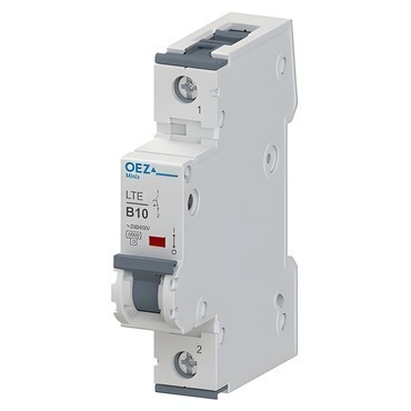 Jistič jednopólový  OEZ:41878 LTE-10B-1, In 10 A, Ue AC 230/400 V / DC 72 V, char. B, 1pól