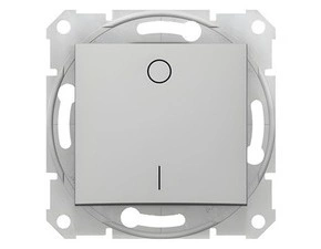SCHN SDN0200260 Sedna - Spínač dvojpólový 16A, řazení 2, Aluminium