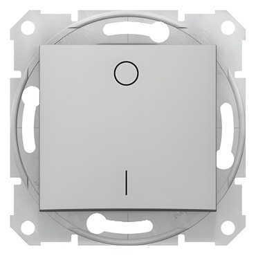 SCHN SDN0200260 Sedna - Spínač dvojpólový 16A, řazení 2, Aluminium