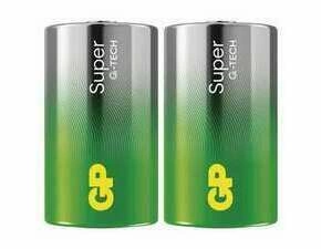 Baterie alkalická GP SUPER B01402 D (LR20) 2SH