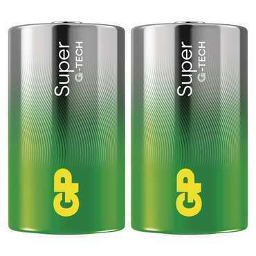 Baterie alkalická GP SUPER B01402 D (LR20) 2SH