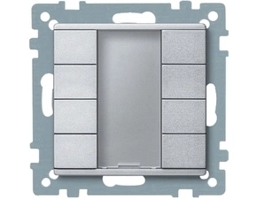 SCHN MTN627860 KNX tlač. panel 4-násobný plus, Aluminium, System M RP 0,08kč/ks