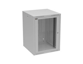 Rozvaděč nástěnný SOLARIX GrandND-16U-66-11-G, 19", 16U, RAL 7035, 600x600 mm, skleněné dveře