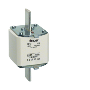 HAG LNH3630M Pojistka nožová NH3 gG 500V 630A dvojitá signalizace