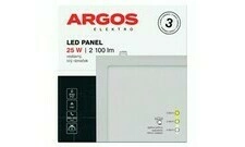 ARGOS  LED panel vestavný, čtverec 25W 2100LM IP20 CCT - Bílá